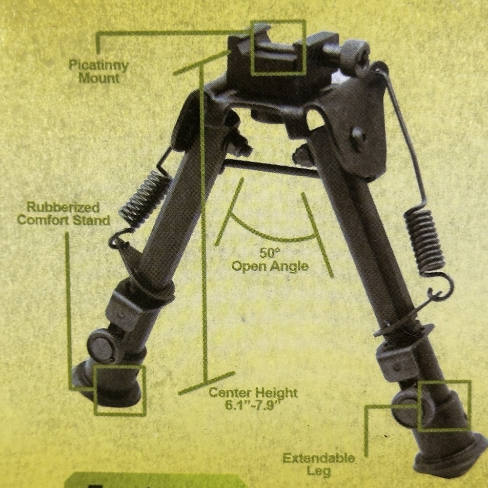 XTS Tactical Rifle Bipod Extendable Legs With Posi-Lock - XTS-TBP